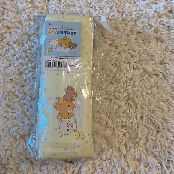 Cute Korean Animal Design Pencil Case/Storage. Light Yellow. OS. Kidcore. Fun. - Picture 4 of 4